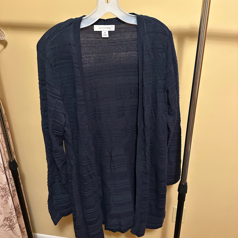 Navy Blue Women's Cardigan Sweater